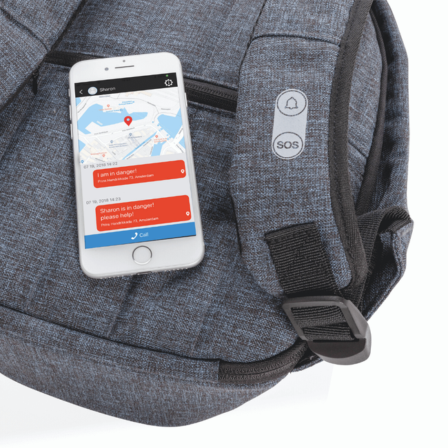 Damski plecak antykradzieżowy XD Design Elle Protective - blue