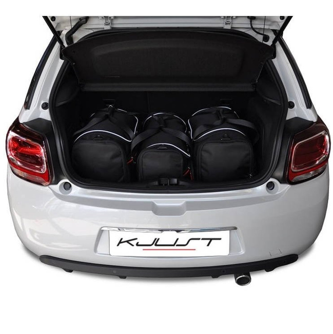 CITROEN DS3 HATCHBACK 2009-2016 TORBY DO BAGAŻNIKA 3 SZT