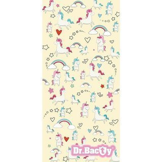 Ręcznik szybkoschnący sportowy Dr. Bacty XL - jednorożec żółty