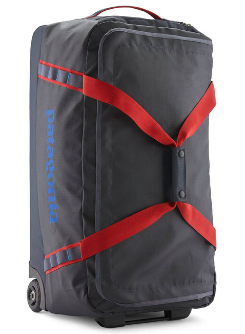 Torba podróżna Patagonia Black Hole Matte Wheeled Duffel 70 l - smolder blue / amanita red
