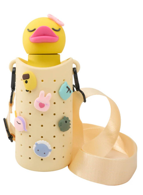 Etui z paskiem na butelkę Asobu Bestie Sling - yellow