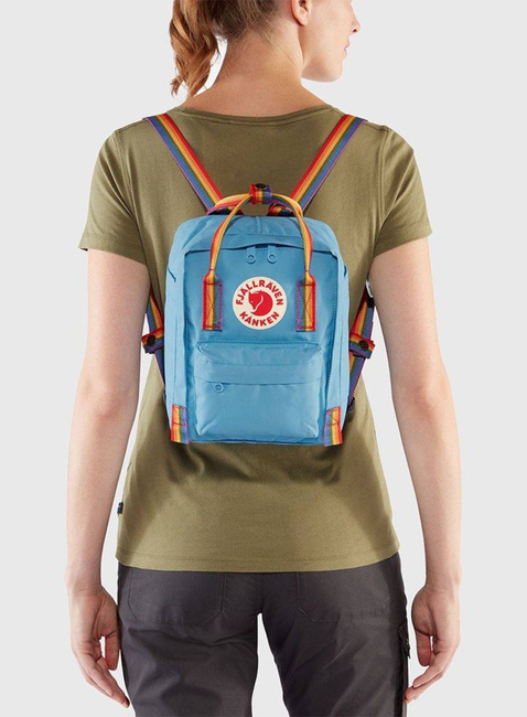 Plecak Fjallraven Kanken Rainbow Mini -black / rainbow pattern