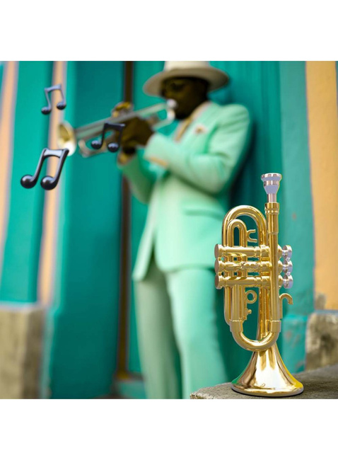 Brelok do kluczy zawieszka Metalmorphose - trąbka z nutą