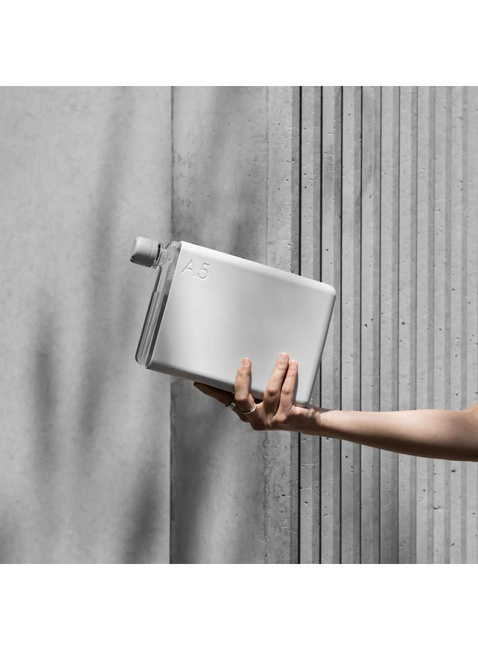 Wielorazowa butelka na wodę Memobottle Original A5 750 ml - cool grey