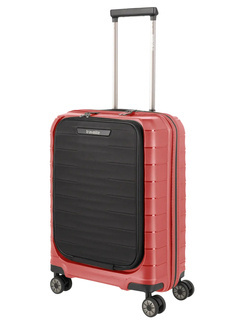 Walizka kabinowa Travelite Mooby S+ z przednią kieszenią - red