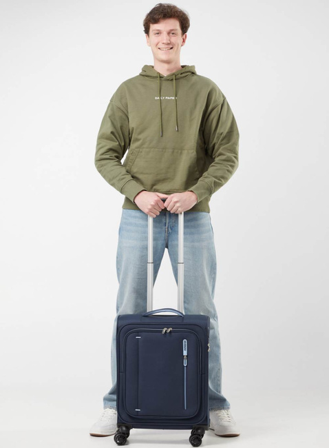 Walizka kabinowa American Tourister Cloudrider S EXP - sky navy
