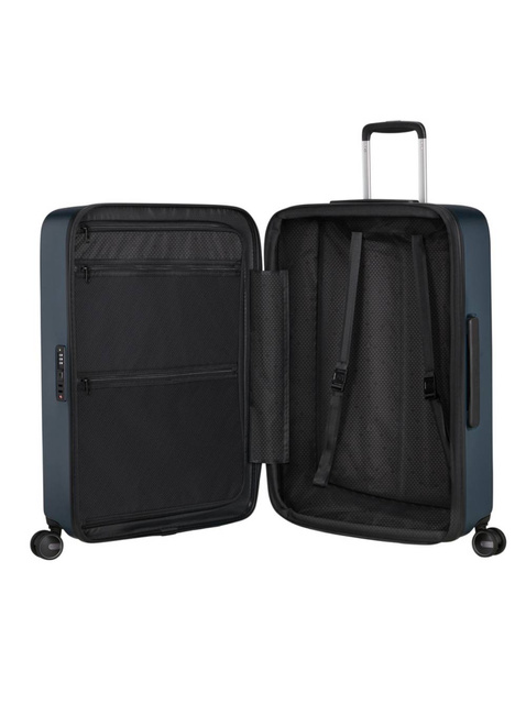 Walizka średnia poszerzana Samsonite Fyrm EXP - steel blue