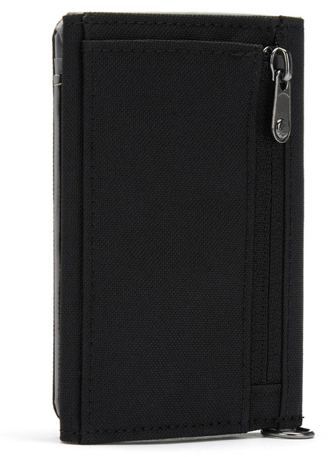 Portfel antykradzieżowy Pacsafe RFIDsafe Trifold Wallet - jet black