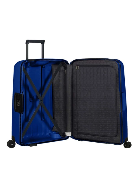 Walizka średnia twarda Samsonite S'Cure - cool blue / black