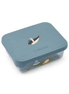 Dziecięcy pojemnik na przekąski Liewood Ako Tritan Snack Box - arctic sea / ocean view
