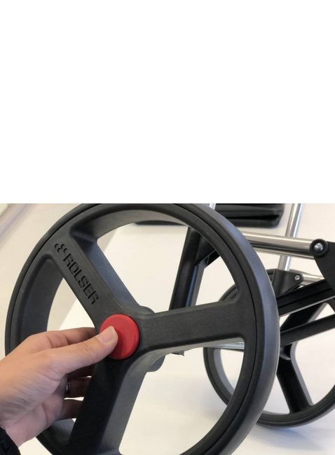 Wózek na zakupy 2 duże koła składany Rolser I-Max TWEED 2LRSG - grey