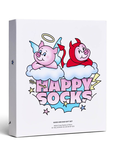 Skarpety 2 pary Happy Socks 2-Pack Gift Set - good and bad pig