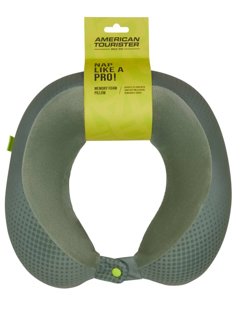 Poduszka podróżna American Tourister Travel Pillow - olive / lime