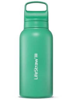 Butelka termiczna z filtrem LifeStraw Go Steel 1 l - cactus green