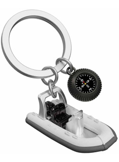 Brelok do kluczy torebki Metalmorphose - motorówka pontonowa