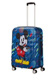 Walizka średnia American Tourister Wavebreaker Disney - Mickey future pop