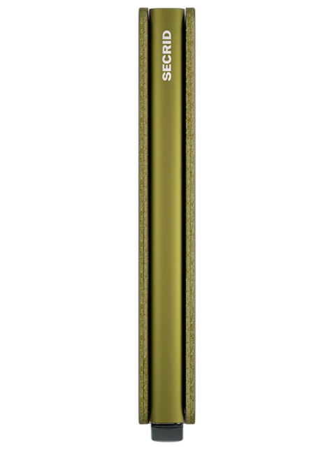 Mały portfel RFID Secrid Crisple Slimwallet - kelp