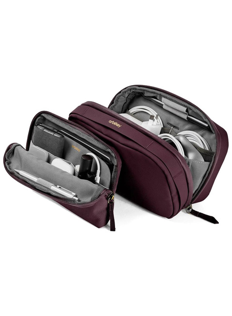 Organizery biurowe podróżne Orbitkey 2-in-1 Tech Pouch - plum