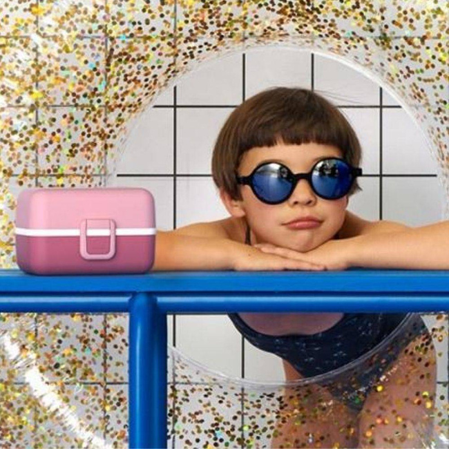 Zestaw dla dziecka Monbento lunchbox + okulary + worek Ki ET LA  - black / blush