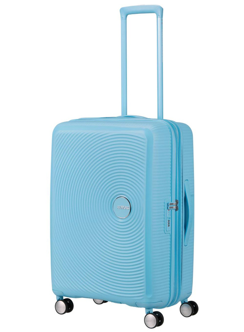 Walizka średnia American Tourister Soundbox EXP - blueberry fizz