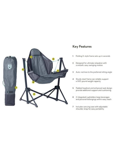 Krzesło turystyczne Nemo Stargaze™ EVO-X Folding Reclining Camp Chair - ombre blue