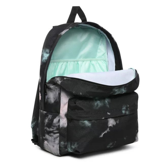 Plecak szkolny Vans Old Skool III - black tie dye + piórnik szachownica