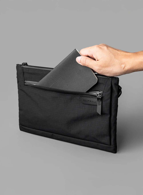 Torba saszetka na ramię Alpaka Zip Pouch Max V2 - black