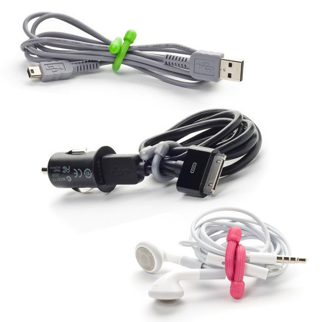 Elastyczny trok Gear Tie 3" Nite Ize - czarny - 4Pack