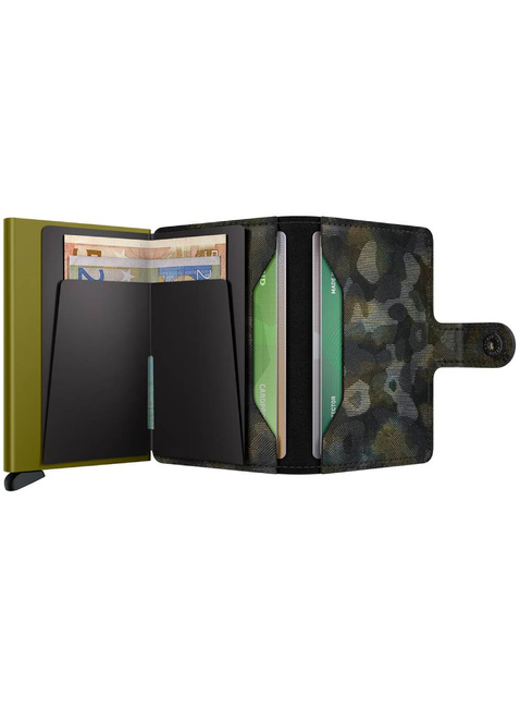 Portfel ochronny Miniwallet Secrid Jungle - moss