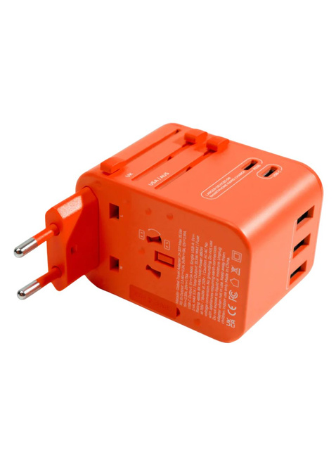 Adapter podróżny Matador Global Travel Adapter - forget me not orange