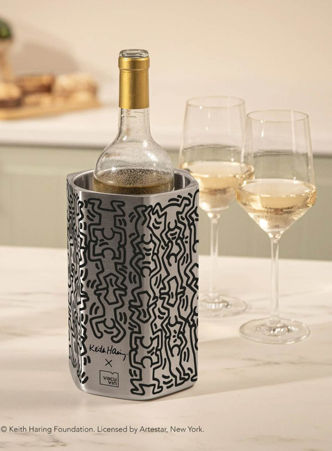 Schładzacz do wina Vacu Vin Wine Cooler Stainless Steel - Hive x Keith Haring