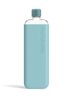 Wielorazowa butelka na wodę Memobottle Original Slim 450 ml - sea mist