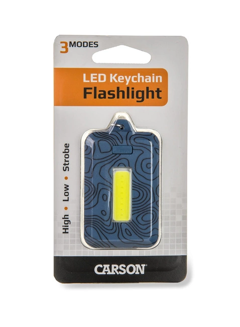 Latarka LED z brelokiem do kluczy Carson COB Keychain Flashlight - blue