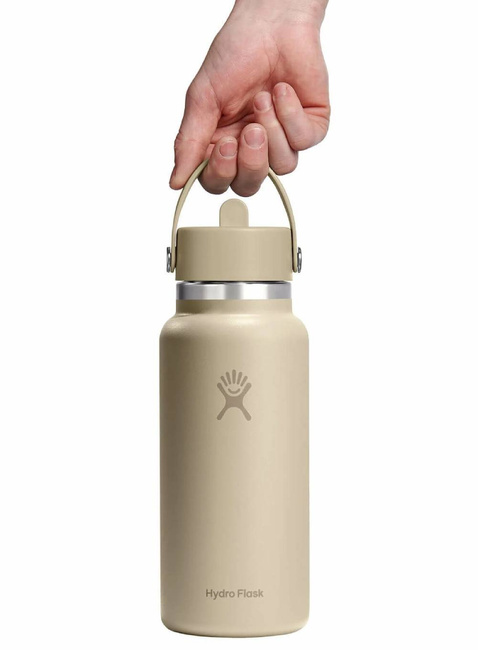 Butelka termiczna ze słomką Hydro Flask Wide Mouth Straw Cap 946 ml - oat