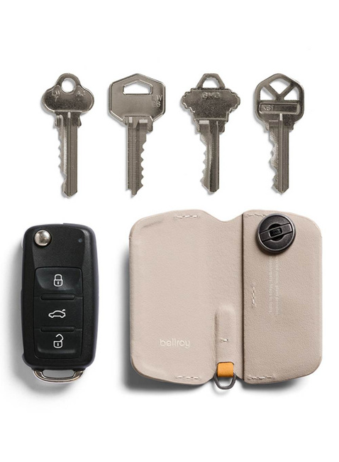 Skórzane etui na klucze Bellroy Key Cover (third edition) - tahini