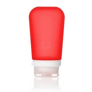 Podróżna silikonowa butelka na płyny Humangear GoToob+ L - red