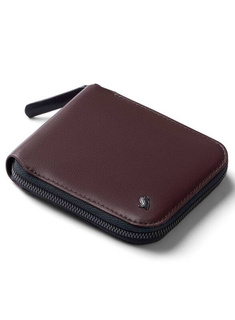 Portfel skórzany Bellroy Zip Wallet RFID - deep plum