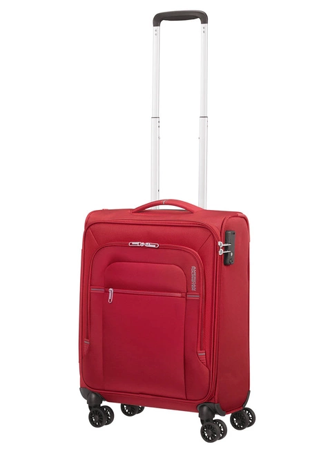Walizka kabinowa American Tourister Crosstrack - red/grey