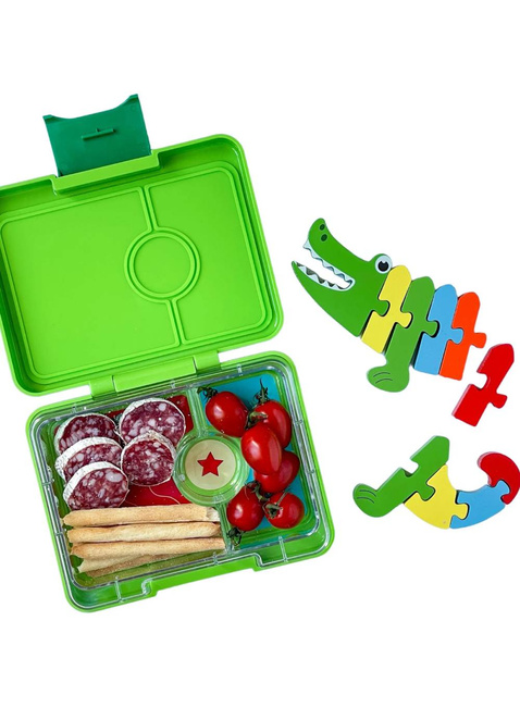 Śniadaniówka / lunchbox dziecięcy Yumbox Snack - Jurassic green / shark