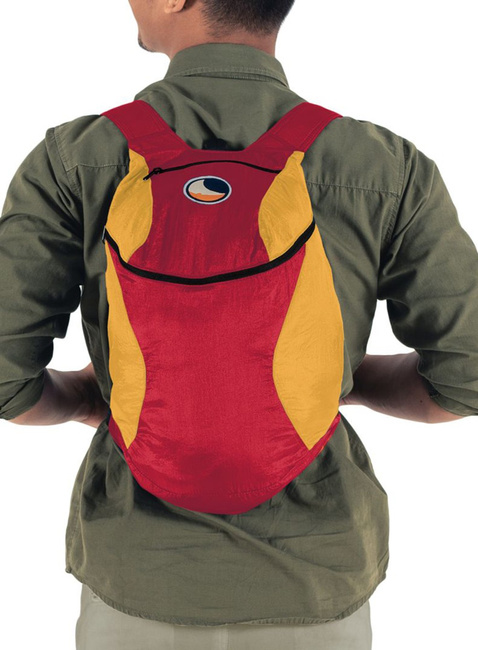 Plecak składany Ticket To The Moon Mini Backpack 15 l - burgundy / dark yellow