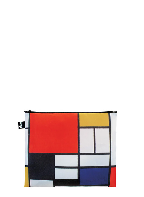 Trzy saszetki z recyklingu Loqi Mondrian, Kandinsky, Delaunay - circular forms / several circles / composition