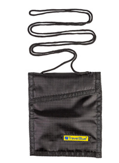 Portfel na szyję Travel Blue RFID Blocking Slimline Neck Wallet - black