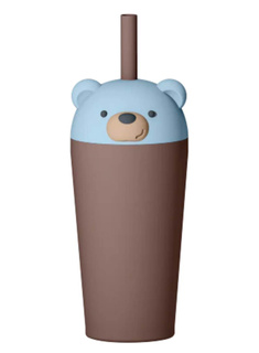 Kubek termiczny ze słomką Asobu Bestie Tumbler 0,72 l - bear