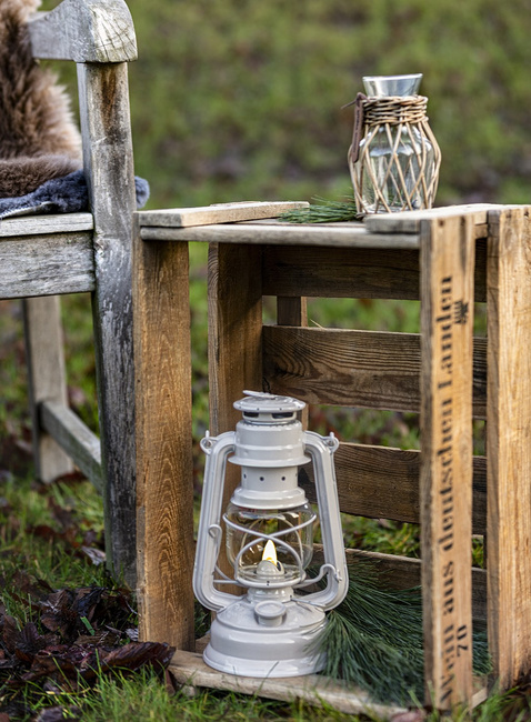 Lampa naftowa Feuerhand Hurricane Lantern 276 - soft beige