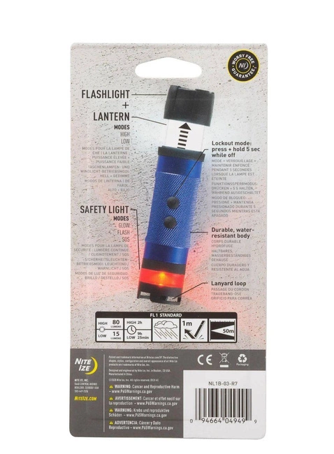 Latarka Nite Ize Radiant® 3in1™ LED Mini Flashlight - blue