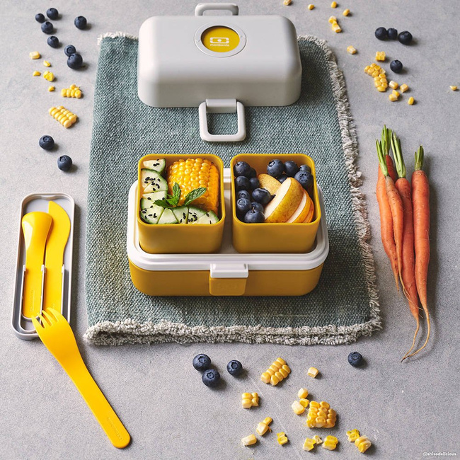 Lunch box na żywność dla dzieci MB Tresor Monbento - moutarde