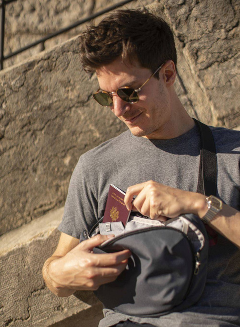 Nerka saszetka biodrowa Pacsafe Metrosafe X Urban Sling - slate