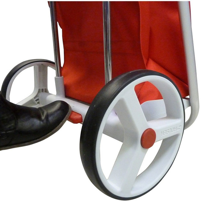 Wózek na zakupy ROLSER COM 8 Tweed Polar - malva