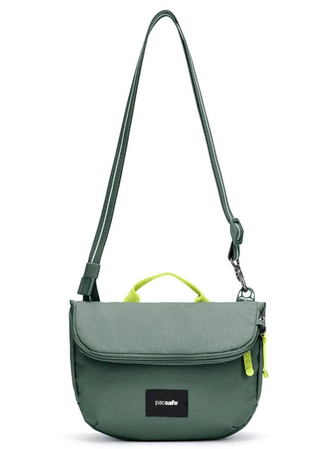 Torba antykradzieżowa z klapą Pacsafe GO Saddle Crossbody - spruce green