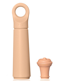 Pompka próżniowa + korek Vacu Vin Loop Wine Saver - terra